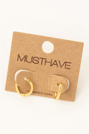 MINI HUGGIE EARRINGS