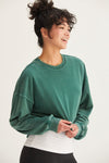 COZY SOFT PULLOVER SWEATSHIRT DARK GREEN