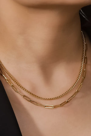 18K WATERPROOF NON-TARNISH LAYERED NECKLACE