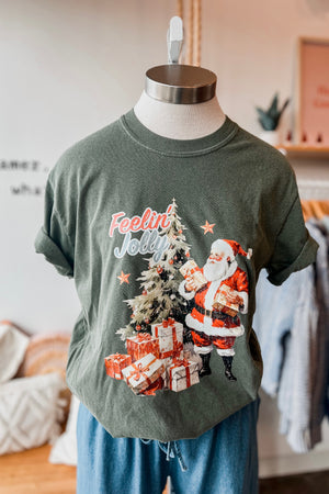 FEELIN JOLLY CHRISTMAS GRAPHIC TEE