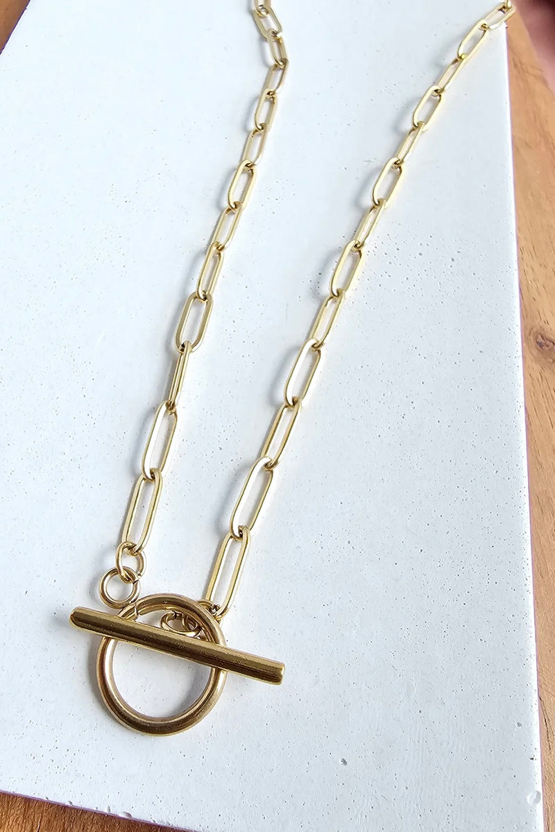 LUXE GOLD PAPER CLIP CHAIN 20