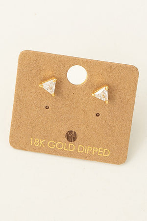 MINI TRIANGLE STUD EARRINGS