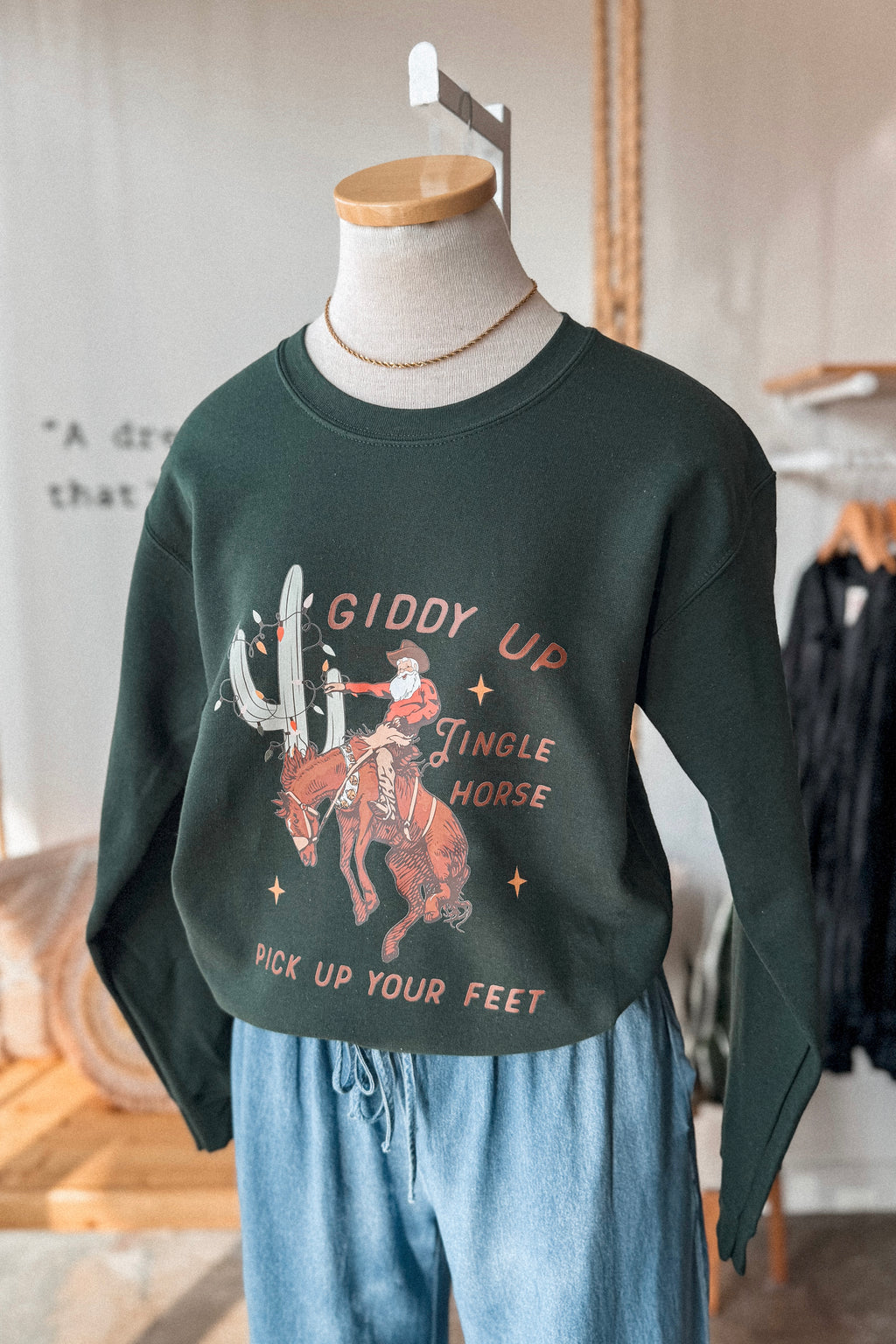 JINGLE HORSE CHRISTMAS SWEATSHIRT