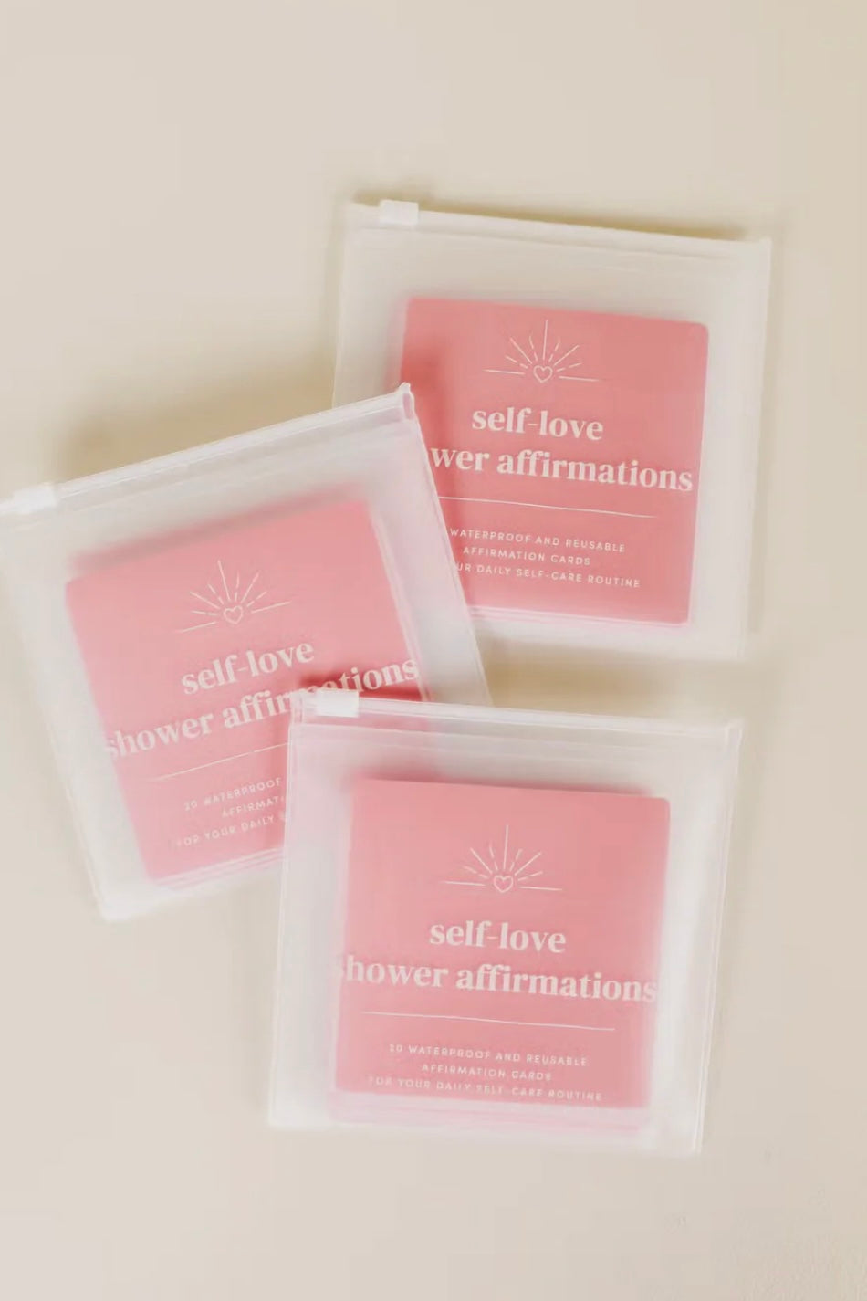 SHOWER AFFIRMATION CARDS - SELF LOVE