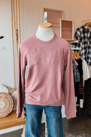 MAMA EMBROIDERY SWEATSHIRT