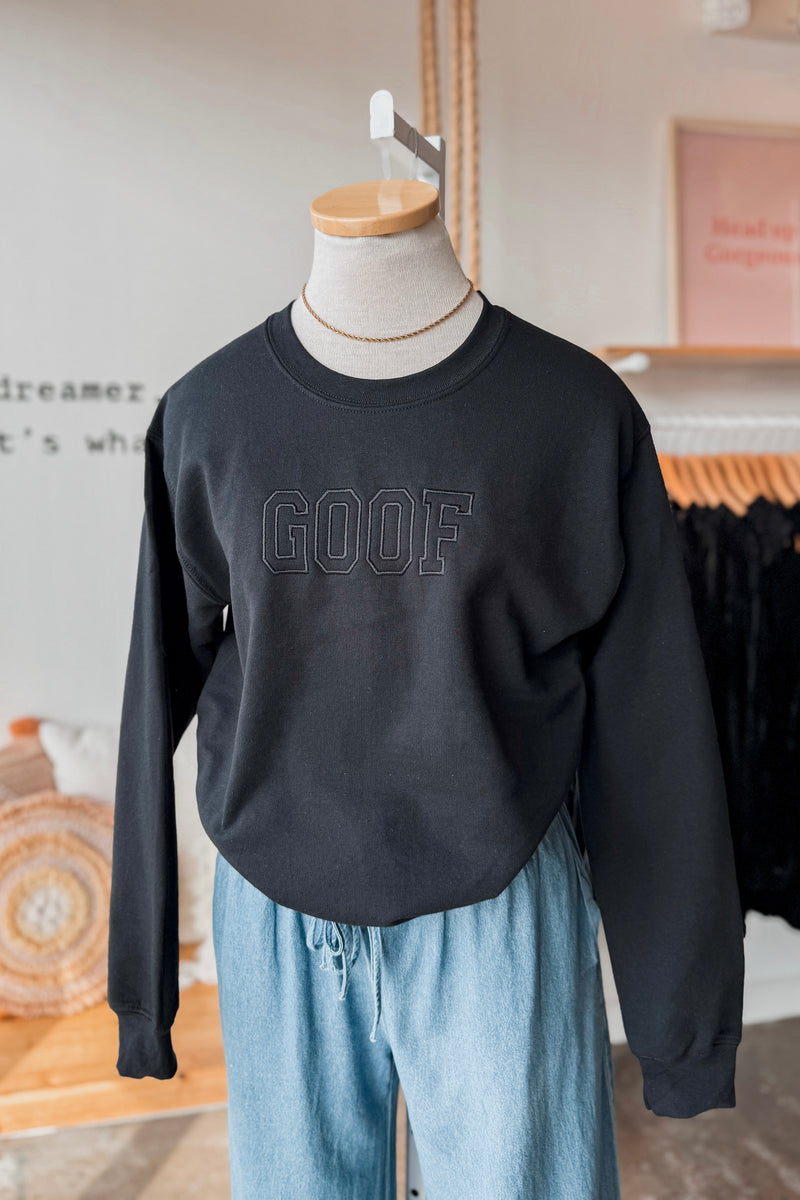 GOOF EMBROIDERY SWEATSHIRT TOO