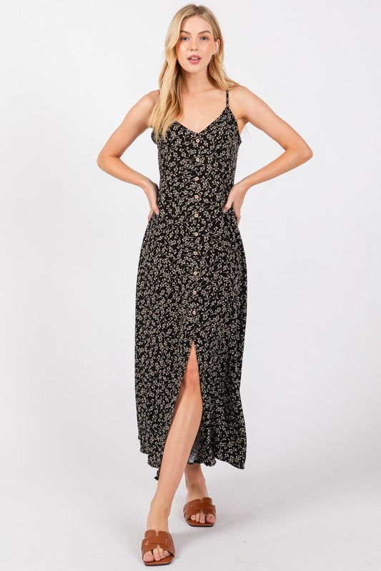LEFT WITH ALL THE LAUGHS MAXI DRESS