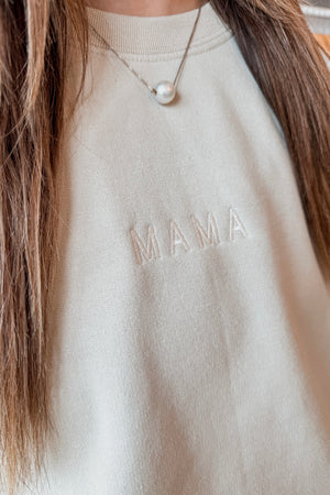 MAMA EMBROIDERY SWEATSHIRT