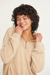 EFFORTLESS TOUCH SWEATSHIRT TAUPE