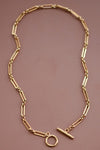 18K WATERPROOF NON-TARNISH PAPERCLIP NECKLACE