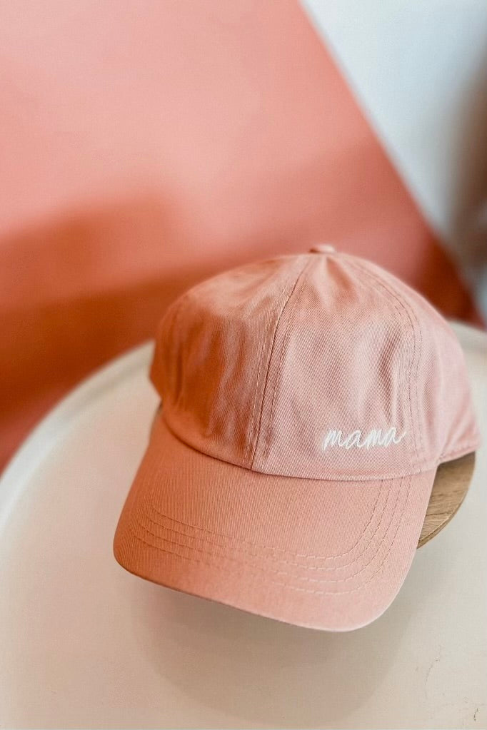 MAMA CAP DUSTY PINK