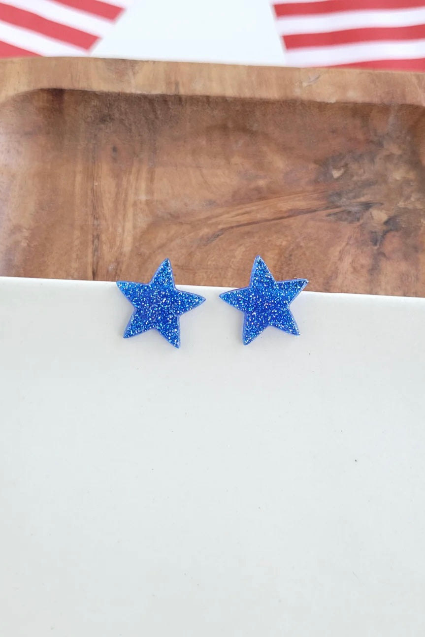 LIBERTY STAR STUDS BLUE