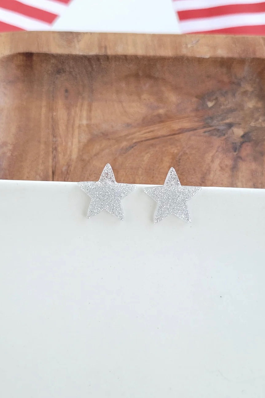 LIBERTY STAR STUDS SILVER